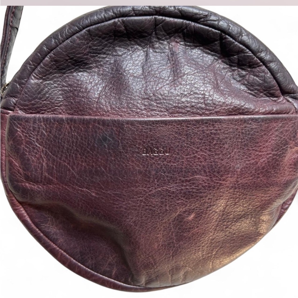 Baggu burgundy circle crossbody bag
